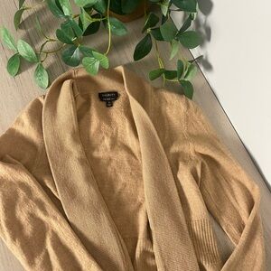 🚩 Final Sale- Talbots | Merino Wool Neutral Open Front Cardigan, Size Small